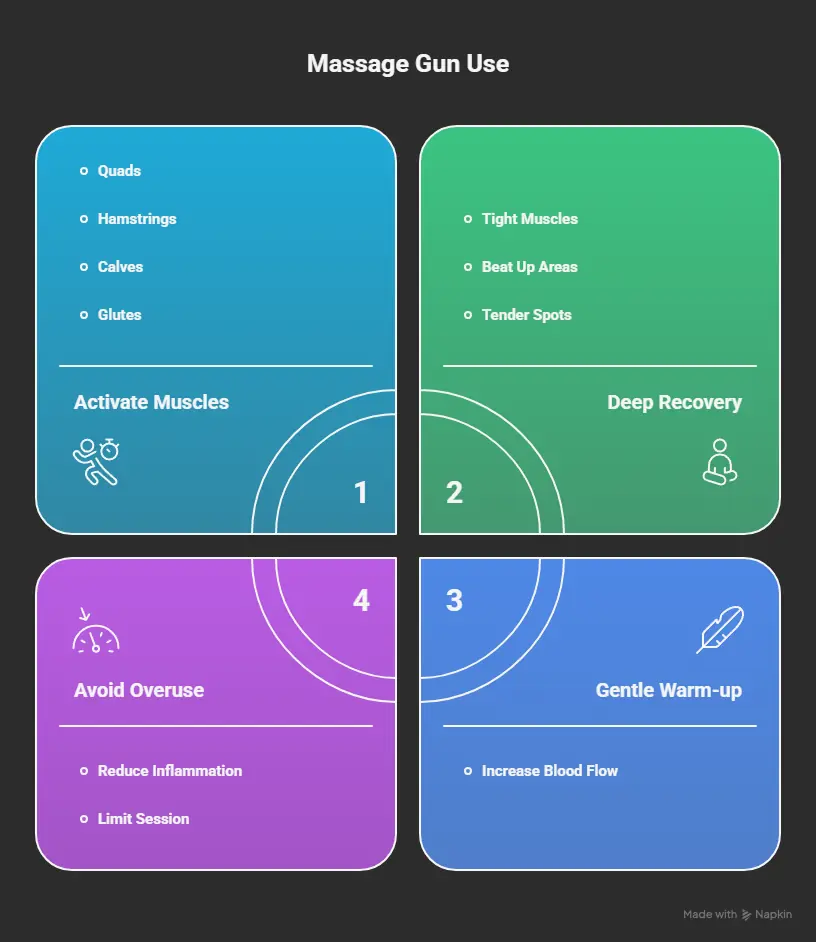 Gun Massage Benefits - Use of Massage Gun - Infographics