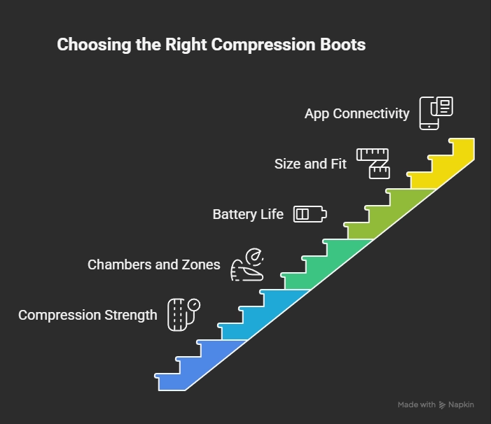 Choosing the Right Compression Boots - infographics