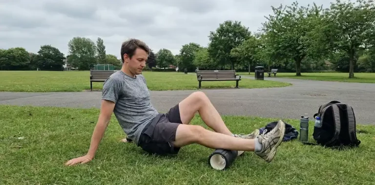 active recovery for runners using a foam roller after a run